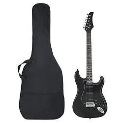 vidaXL Guitare électrique pour débutants avec sac noir 4/4 39"