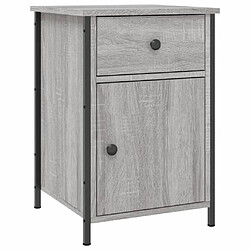 Maison Chic Lot de 2 Tables de chevet - Tables de Nuit sonoma gris 40x42x60cm bois d'ingénierie pas cher