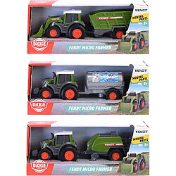 Dickie Fendt Micro Farmer Tracteur et Remorque, assortiment