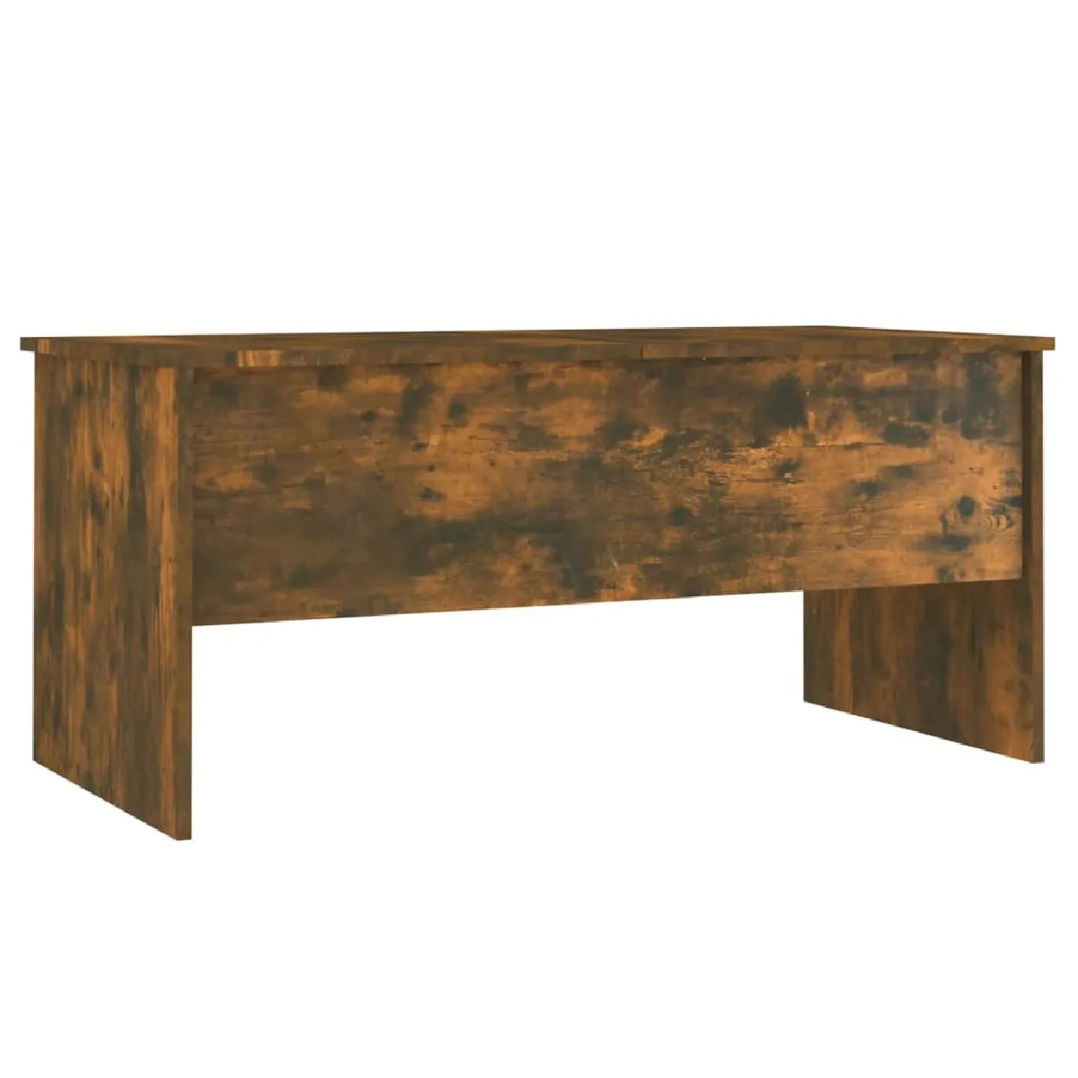 Maison Chic Tabls basse,Table Console pour salon Chêne fumé 102x50,5x46,5 cm Bois d'ingénierie -MN47723 pas cher