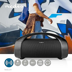 Acheter NEDIS SONO PORTABLE ENCEINTE BLUETOOTH 2.0 50W RMS MOBILE USB IPX5 MSD ETANCHE + Micro sans fil 20 canaux FONCT SIRI GOOGLE