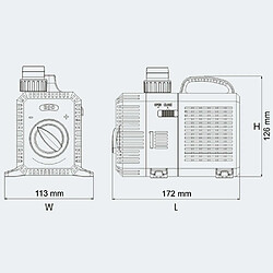 Avis Helloshop26 Pompe à eau de bassin filtre filtration cours d'eau eco 4500l/h 30 Watts 4216023/2