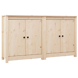 Maison Chic Ensemble de 2 Buffets,commode,console pour rangement 70x35x80 cm Bois massif de pin -MN80309