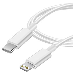 Câble USB Type C vers Lightning 2M Charge et Synchronisation Maxlife Blanc 