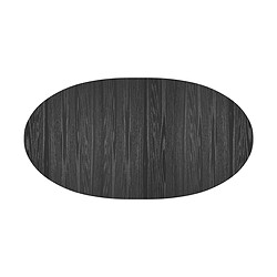 Acheter Rendez Vous Deco Table ovale Eddy 6/8 personnes extensible en bois noir 170/200 cm