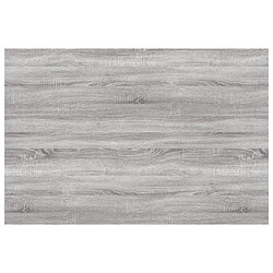 vidaXL Étagères murales 4 pcs sonoma gris 60x40x1,5 cm bois ingénierie pas cher