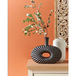 Beliani Vase décoratif ARWAD Céramique 24 cm Noir