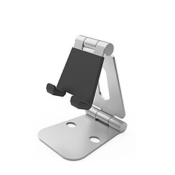 Universal Wogaik Support de téléphone portable Porte table Porte tablette double pliage métal aluminium réglage multi-angle Support portable Porte téléphone portable Porte-téléphone & amp; Debout 