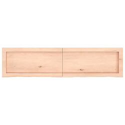 Acheter vidaXL Étagère murale 120x30x(2-4) cm bois de chêne massif non traité