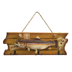 Sculpture en forme de poisson à découper ome Decor 44x16x1.5cm décor de mur de poisson simulé