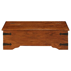 vidaXL Table basse Bois d'acacia solide avec finition miel 110x55x35cm