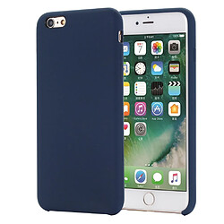 NC Coque en silicone liquide enroulé sur les bords bleu pour votre Apple iPhone 6s/6