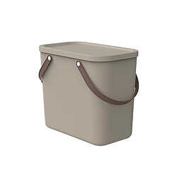 Bac de tri Rotho Albula Conteneur de stockage de 25 litres - couleur cappuccino