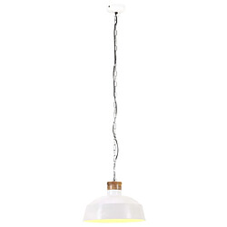 vidaXL Lampe suspendue industrielle 58 cm Blanc E27