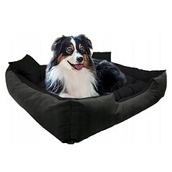 Acheter Lit pour chien et chat avec coussin Ecco Nylon imperméable lavable Dimensions intérieures : 115x90 / Dimensions extérieures : 130x105cm, Noir