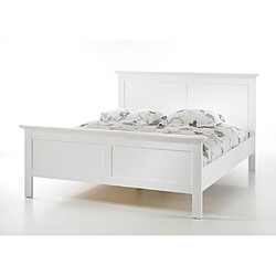 Alter Cadre de lit, couleur blanche, 158,1 x 110 x 200,7 cm