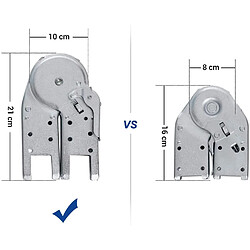 Acheter Helloshop26 Échelle en alu pliable et multifonctionnelle avec 2 montants résistante à 150kg 12_0000473