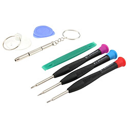 Wewoo Kit d'outil pour iPhone 6 / 5 et 5S / téléphone portable 9 en 1 professionnel tournevis Set Repair Tool ouvert