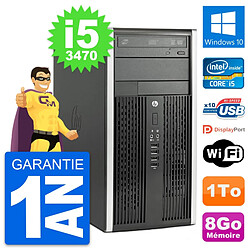 PC Tour HP Compaq Pro 6300 CMT Intel i5-3470 RAM 8Go Disque 1To Windows 10 Wifi - Occasion