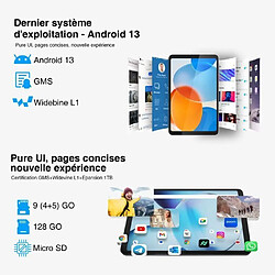 NC Tablette Tactile DOOGEE T20Mini Android 13-Octa Core,9Go+128Go 8.4"FHD+,5060mAh 13MP,TÜV Certificat,Double SIM+TF,Widevine L1 -