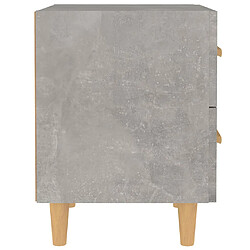 Avis vidaXL Table de chevet Gris béton 40x35x47,5 cm