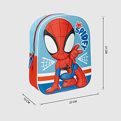 Acheter Sac à dos enfant 3D Spidey Bleu Rouge 25 x 31 x 1 cm