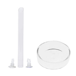 Aquarium poisson réservoir crevettes alimentation alimentaire plat plateau chargeur tube avec 22 cm tube