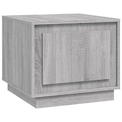 vidaXL Table basse sonoma gris 51x50x44 cm bois d'ingénierie