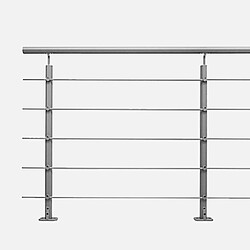 Kordo OPALU - Kit garde-corps 2m prêt à poser en aluminium