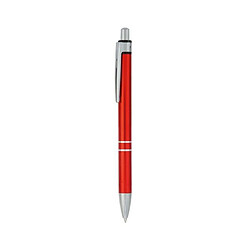 Avis Totalcadeau Stylo en aluminium à mécanisme bouton à bille encre bleu Couleur - Noir pas cher