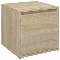 vidaXL Tiroir boîte Chêne sonoma 40,5x40x40 cm Bois d'ingénierie