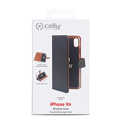 Celly WALLY998 coque de protection pour téléphones portables 15,5 cm (6.1') Étui avec portefeuille Noir, Marron 