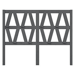 Avis Maison Chic Tête de lit scandinave pour lit adulte,Meuble de chambre Gris 146x4x100 cm Bois massif de pin -MN10110