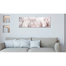 Decoshop26 Tableau toile de décoration murale impression premium en partie sur châssis en bois motif Misty Flowers (1 Part) 150x50cm 11_0016825