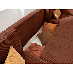 Acheter Lisa Design Charlie - canapé panoramique en U - 7 places - convertible avec coffre - en velours côtelé