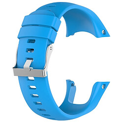 Wewoo Bracelet pour montre connectée Dragonne de remplacement en silicone SUUNTO Trainer Wrist HR bleu ciel 