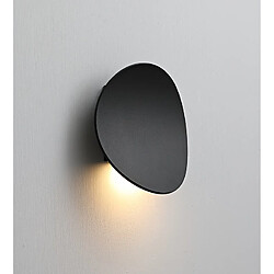 Stoex Applique Murale D'Intérieur Nordique Noire Applique Murale Led Moderne Applique Murale Pour Salon, Bureau, Chambre À Coucher, Balcon, Blanc Chaud 