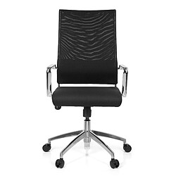 Chaise de bureau / Chaise pivotante LUCANO PRO tissu noir hjh OFFICE