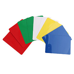 Pièces de jeu de cartes coupées de taille poker 10 Pièces Carte de Coupe de Taille Poker 5 Couleurs en Plastique Pour Jeu Poker Blackjack