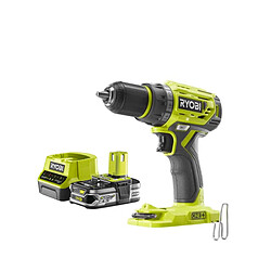 Pack RYOBI Perceuse Visseuse 18V One Plus Brushless R18DD7-0 - 1 Batterie 2.5Ah - 1 Chargeur rapide RC18120-125