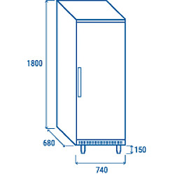 Acheter COOLHEAD Armoire Pâtisserie Positive - 400 Litres - Cool Head