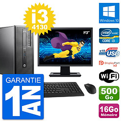 PC Tour HP 600 G1 Ecran 19" Intel i3-4130 RAM 16Go Disque 500Go Windows 10 Wifi · Occasion 