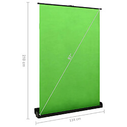 vidaXL Toile de fond de photographie Vert 97" 4:3 pas cher