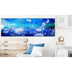 135x45 Tableau Fleurs variées Fleurs Contemporain Pays féerique