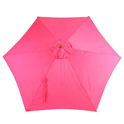 Mendler Parasol Florida, parasol de jardin parasol de marché, Ø 3m polyester/bois ~ rose