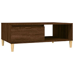 Maison Chic Table basse,Table Console Table d'appoint, Table pour salon Chêne marron 90x60x35 cm Aggloméré -MN69170