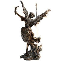 Signe Figurine Archange Uriel aspect bronze 35 cm