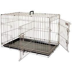 FLAMINGO Cage pour animaux Ebo Marron métallisé 92 x 56 x 64 cm 517580