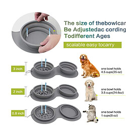 Avis Universal Chien Double Bowl Voyage Utilisation Coussin d'alimentation pour chiot chat pliable non glissant pour animaux de compagnie extérieurs Portable Dog Bowl Food | Dog Feeding