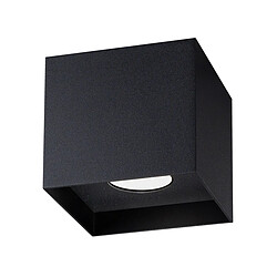 Sollux Downlight carré minimaliste monté en surface noir 1x GU10 Matériau : AluminiumColoris : NoirNombre d'ampoules : 1Type d'ampoule : GU10Puissance max par ampoule (W) : 10Ampoules incluses : NonIP : 20Hauteur en Cm : 11Largeur en